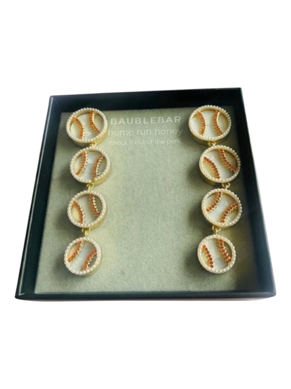 Baublebar Baseball Linear Earrings